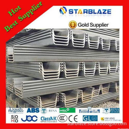Top level hot sell steel sheet pile breakwdinedr
